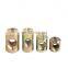 JRSGS Customized High Quality Cross Dowel Electro Brass Suits M8 Bolts