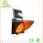 Super bright lights yellow color flashing solar warning light for road safety