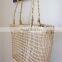 Eco Friendly 100% nauture Seagrass Market Bag, Natural Beach Bag, Round Straw Summer basket Vietnam Supplier