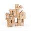 Square Wooden Cylinder Building Blocks Stacking Toy