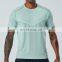 In Stock Plus Size Mens Gym Short Sleeve Breathable Shirts New Arrival Print Sports Tops