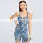 Soft Breathable Sleeveless Women Yoga Jumpsuits  Compression One Piece Jumpsuits Open Back
