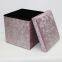Ice Velvet ottoman-Pink
