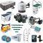 Pikes Wholesale Full Set Swimming Pool Equipment and Cleaning Accessories for Garden Ornaments