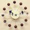 Fashion home wooden ball clock decorative wall clock