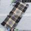 100% Acrylic Checked Woven Scarf With Fringes For AW 16