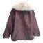 European Fox Fur Grass Fur One piece Parker Down Jacket Women's Coat