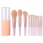 Cheap Travel 11pcs Makeup Brush Set Soft Fiber Hair Cosmetics Tools Custom Logo Long Tube Real Makeup Powder Blush Eye Brush Set