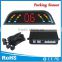Buzzer alarm Parking sensor backup radar with 3 color Leds display and Bibi sound alert for parking safety