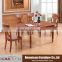 6seats extendable dining table wooden furniture model