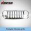 Hot Sell Auto Chrome Front Mesh Grille for Wrangler JK, Ruggedridge Grille for jk