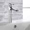 Long Neck Solid Brass Hot and Cold Waterfall Basin Taps BNF017H