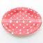 Newest Pink Polka Dot Round Paper Plates