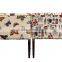 Home furniture upholstery fabric two seat French chair with casters