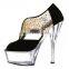 8 Inch Stiletto Platform Slippers Buckle High Heels Fetish Party High- Heeled Shoes Sexy Clubbing Slippers