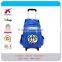 Kids school trolley bag wheel backpack