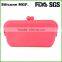  women clutch wallet custom silicone cosmetic metal clip bag