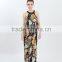 Summer Fashion Sleeveless Printed Simple Long Dress