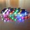 wholesale led collar custom logo glowing in dark led collar
