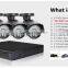 CCTV System 720P DVR 4PCS 1200TVL Weatherproof Outdoor CCTV Camera Home Security System
