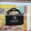 Logo printed cotton bag black