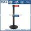 cast iron queue belt barrier control pole retractable barrier stand
