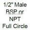 1/2"Full Circle Agriculture Irrigation Plastic Impact Sprinklers
