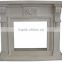 High supply ability top service beige marble fireplace french