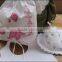 Hand Embroidered Lavender Sachet/bag/pillow-lavender Heart(design #76)