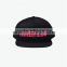 black color hat with 3D embroidery logo adult snapback hats