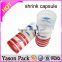 Yason pvc heat shrink cap seal 2015 newest product shrinkable pvc wine cap pvc heat shrink film wine capsule