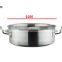 Rust-resistance commercial 304 stainless steel steam pot with double-ply bottom 15QT for hotel restaurant