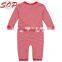 Long Sleeve Red Stripe Deer Pattern Infant Baby Christmas Sleep Jumpsuits And Rompers