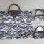 600D polyester Folding Shopping Tote Zipper Carry Bag.