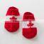 custom soft baby boys baby girls crew socks with colorful flag design