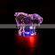 Hot sale chinese zodiac pig crystal material for home decoration