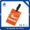 2016 bulk cheap custom shape soft pvc luggage tag for travel