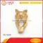 Gold fox metal ornament Chinese factory direct sale