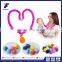 Fashion bead pendant necklace BPA Free silicone baby teething necklace