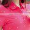 new design fashion ladies lifeline polo shirt