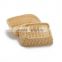 PP Rattan woven square bread basket