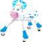 updated version blue & pink lovely cow baby walking car with wheels electric kids ride on car animals                        
                                                Quality Choice