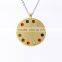 Round universal model with 5 in 1 bio energy gold pendant