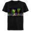 el flashing t shirt with 4pcs sound active inverter