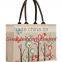 Standard Size Fashionable Burlap Tote Hand Bags for Wholesale