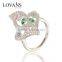 Wholesale  Metal Ring With Color Stones