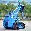 Mini crawler backhoe loader, small skid loader for sale