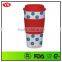 reusable 16oz double wall PP thermos coffee tumbler with sleeve