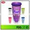 24oz double wall non-spill plastic tumbler with lid