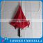 red color golf umbrella with printing logo straight umbrella